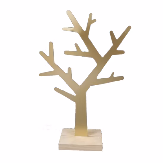 Soporte de exhibición de joyería con forma de árbol romántico, soporte para collar y pendientes, estante colgante de joyería para escaparate del hogar